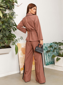 Повсякденний костюм ISSA Plus модель 12852_brown Фото