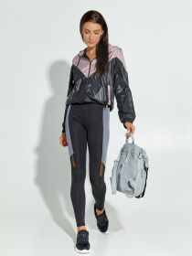 Леггинсы ISSA Plus модель 12860_черный_серый Фото