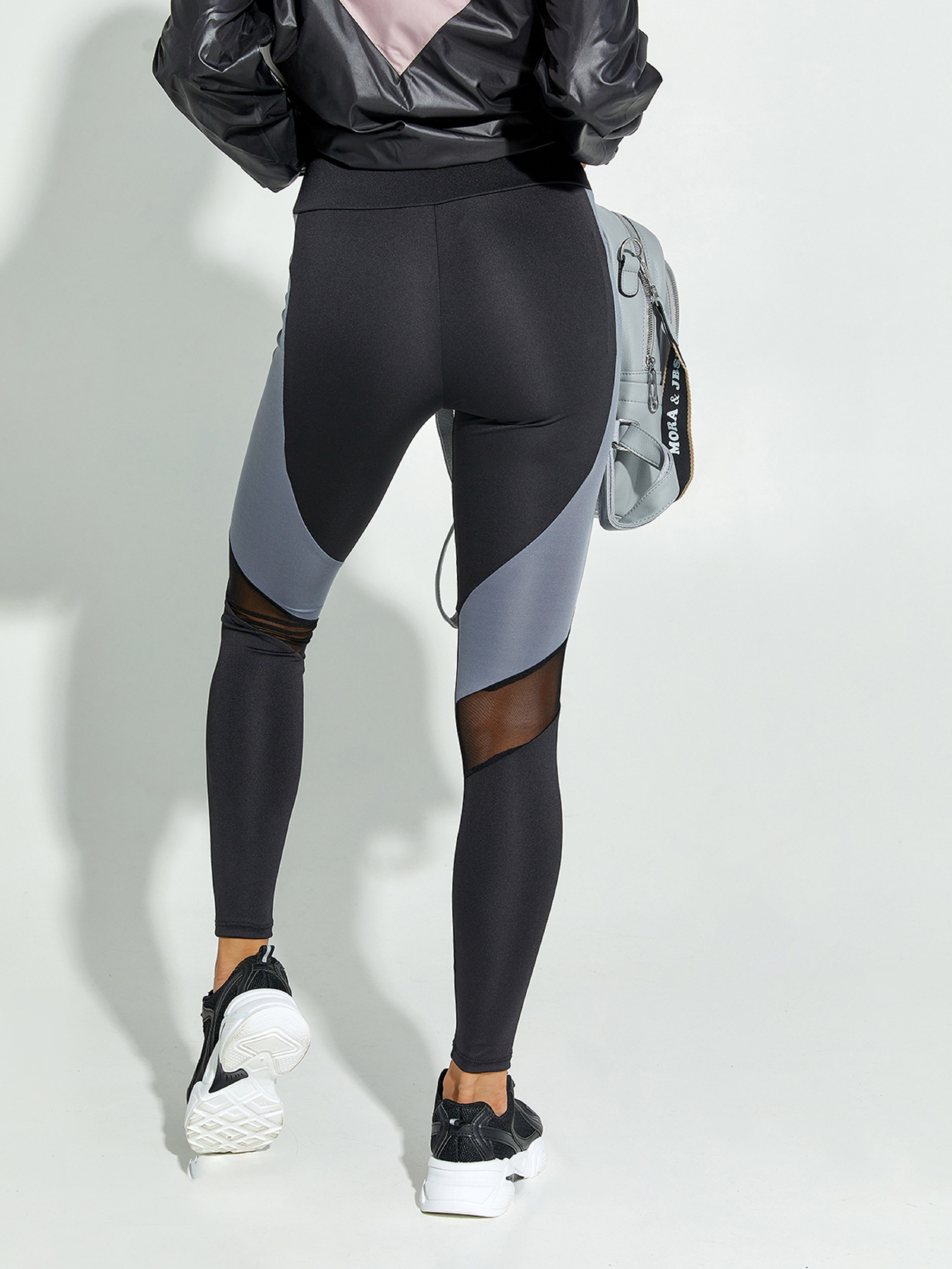 Леггинсы ISSA Plus модель 12860_черный_серый Фото