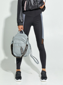 Леггинсы ISSA Plus модель 12860_черный_серый Фото