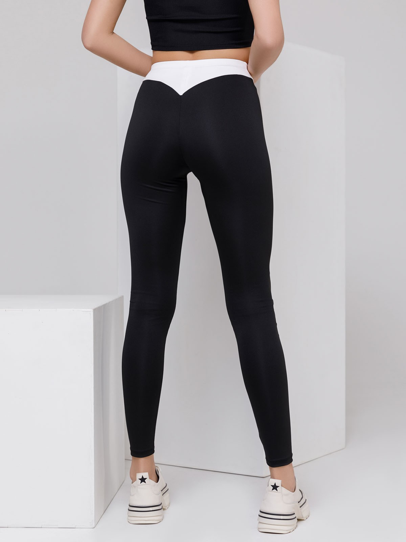 Леггинсы ISSA Plus модель 12481_blackwhite Фото