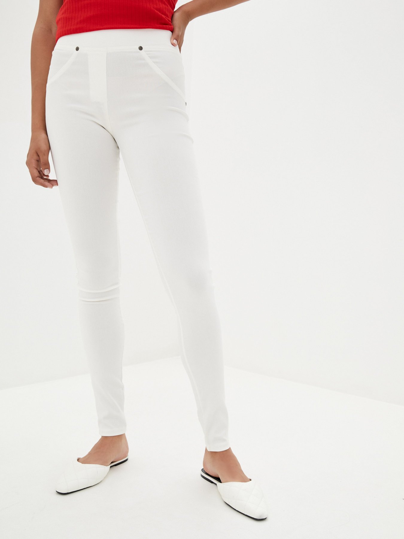 Леггинсы ISSA Plus модель 012_milky Леггинсы ISSA Plus модель 012_milky Фото