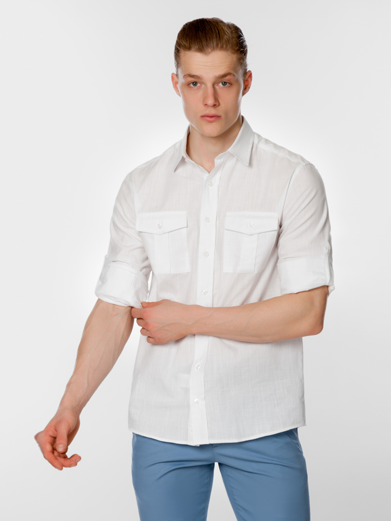 Рубашка повседневная Arber модель M05.17.00.223 Фото