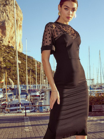 Платье миди Gepur модель 41075 Платье миди Gepur модель 41075 Фото