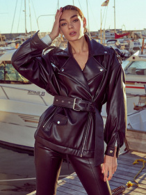 Куртка кожаная Gepur модель 40573 Куртка кожаная Gepur модель 40573 Фото