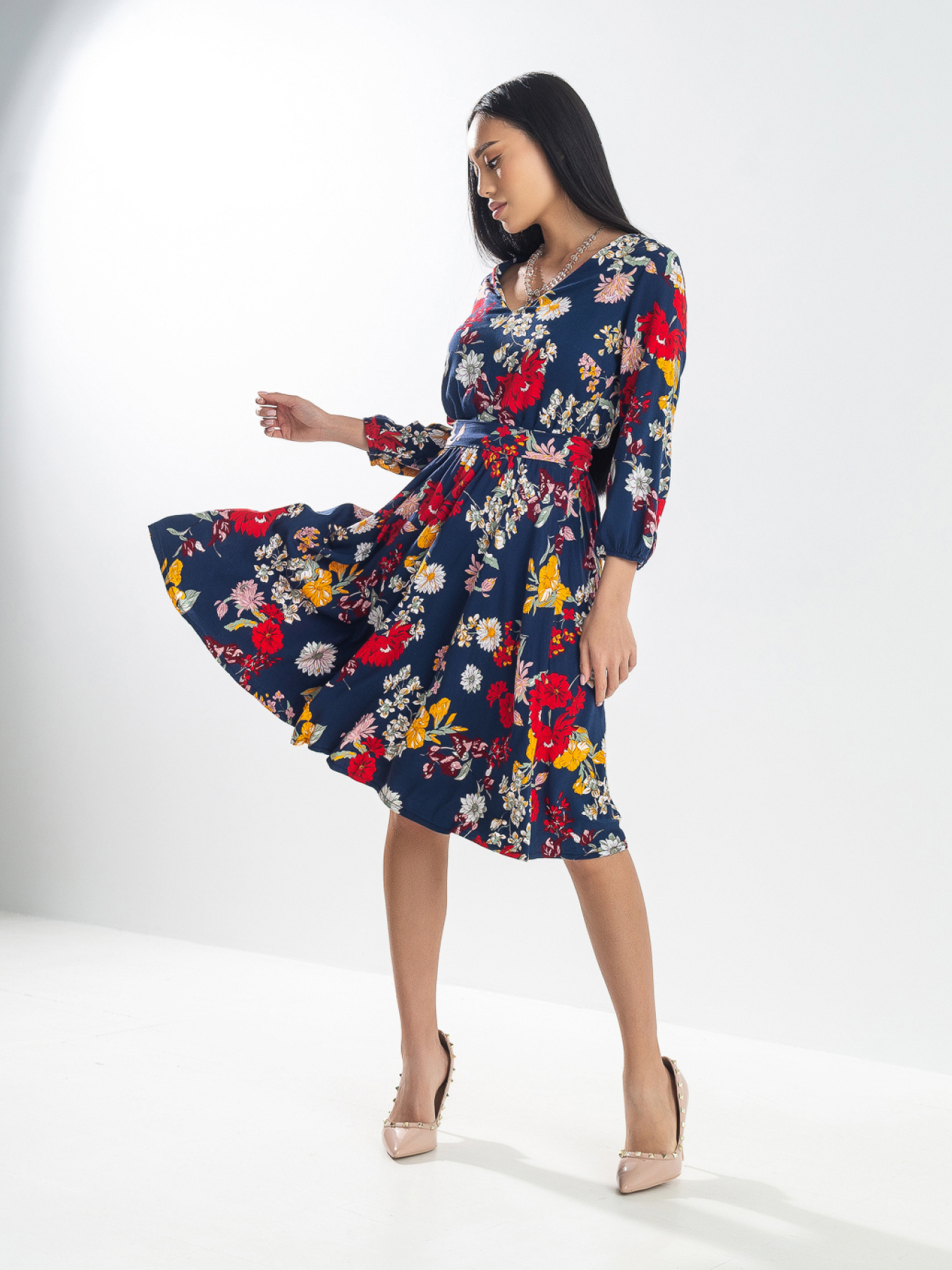 Платья Платье женское «Freedom» с цветочным принтом модель D14001 Фото