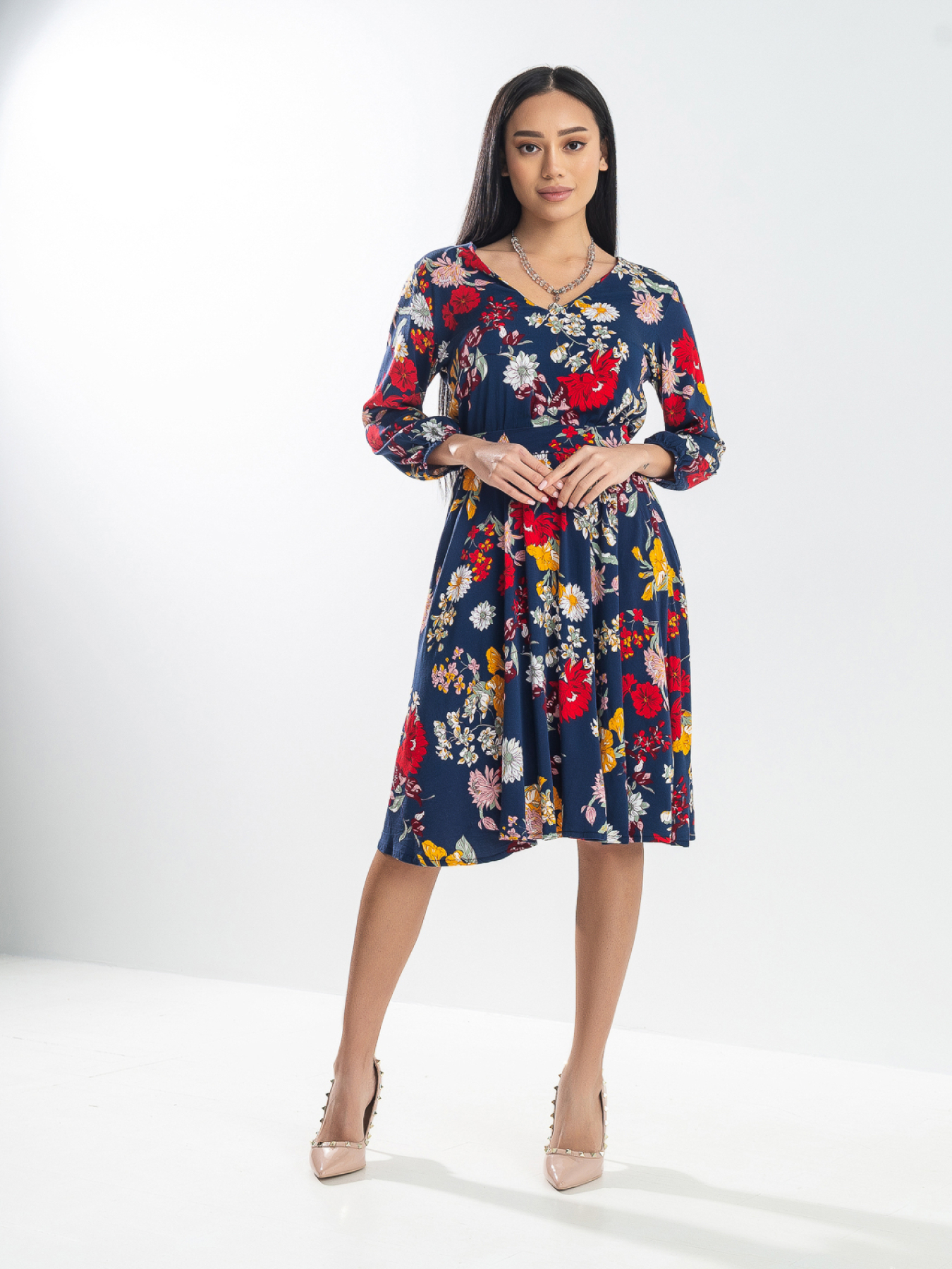 Платья Платье женское «Freedom» с цветочным принтом модель D14001 Фото