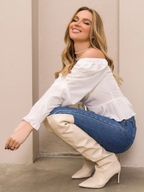 Блуза ISSA Plus модель SA-387_white Фото