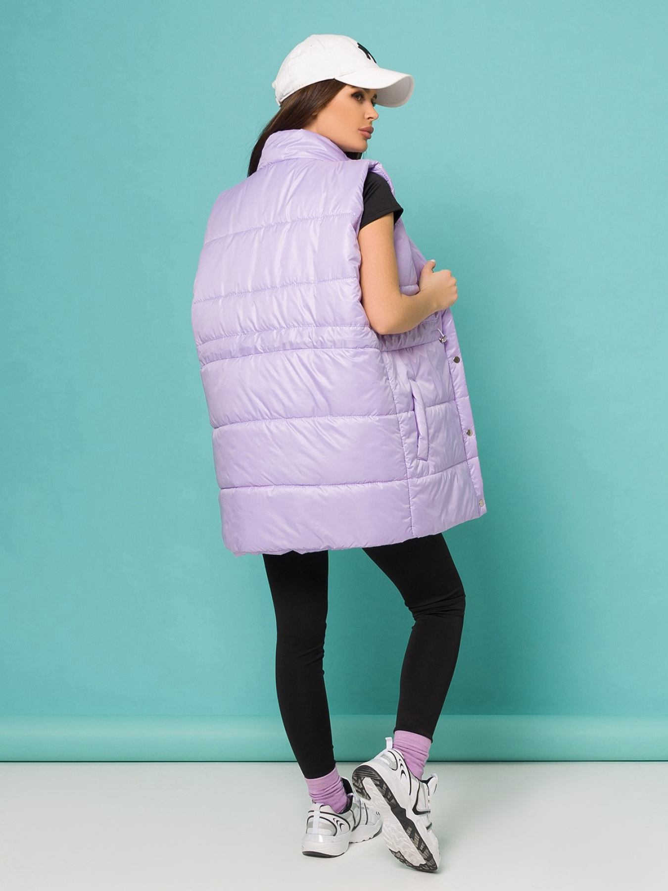 Жилет с утеплителем ISSA Plus модель SA-337_lilac Фото