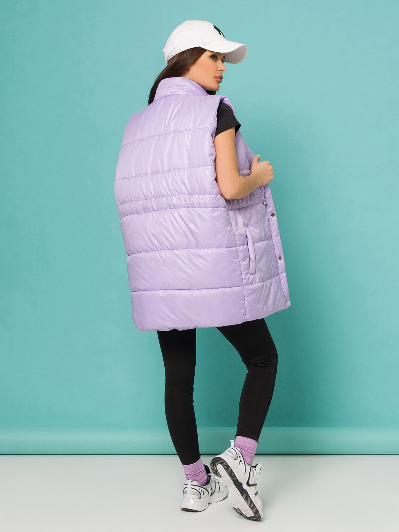 Жилет с утеплителем ISSA Plus модель SA-337_lilac Фото