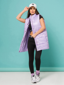 Утеплений жилет ISSA Plus модель SA-337_lilac Утеплений жилет ISSA Plus модель SA-337_lilac Фото