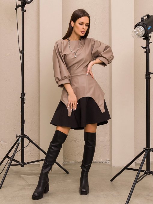 Костюмы ISSA Plus модель 13200_blackbeige Фото