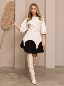 Костюмы ISSA Plus модель 13200_blackmilky Фото