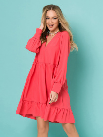 Платье мини ISSA Plus модель 13180_red Фото