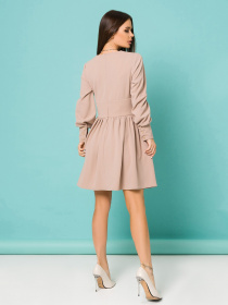 Платье мини ISSA Plus модель 13187_beige Фото