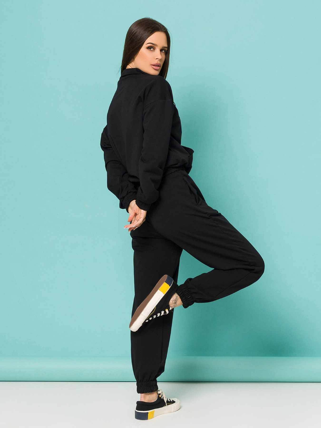 Спортивный костюм ISSA Plus модель 13191_черный Фото