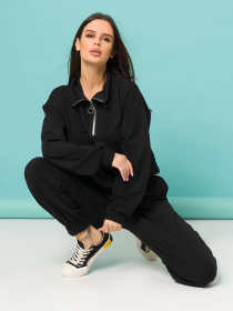 Спортивный костюм ISSA Plus модель 13191_черный Фото