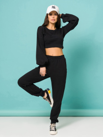 Спортивный костюм ISSA Plus модель 13195_черный Фото