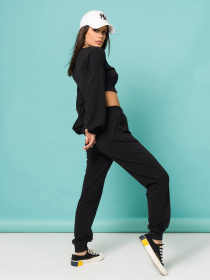 Спортивний костюм ISSA Plus модель 13195_черный Спортивний костюм ISSA Plus модель 13195_черный Фото