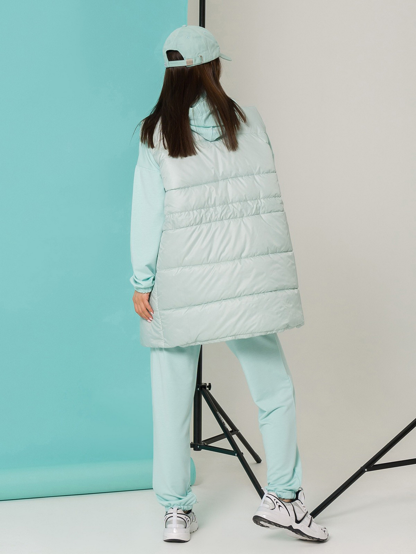 Повседневный костюм ISSA Plus модель SA-383_mint Фото