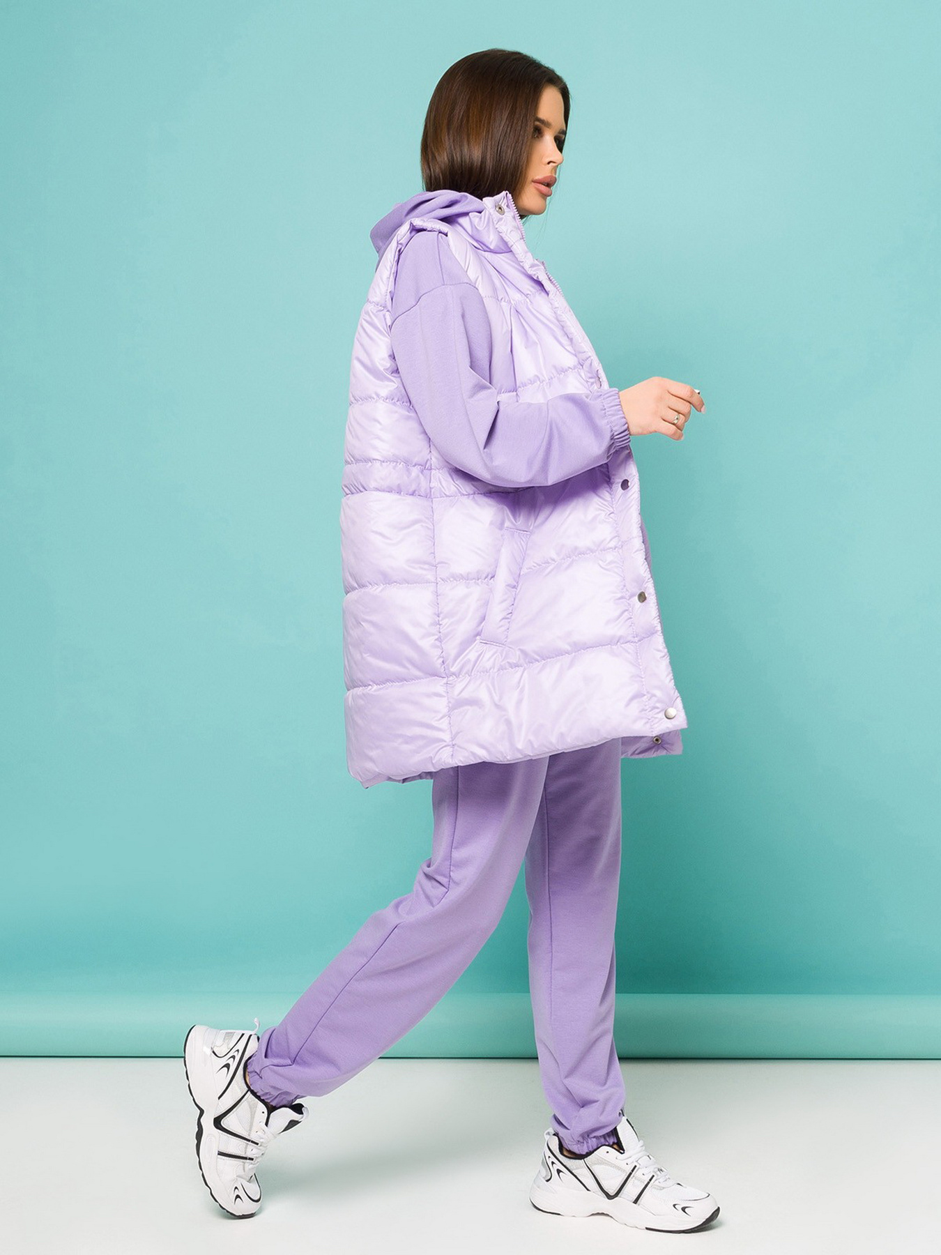 Костюм ISSA Plus модель SA-383_lilac Фото