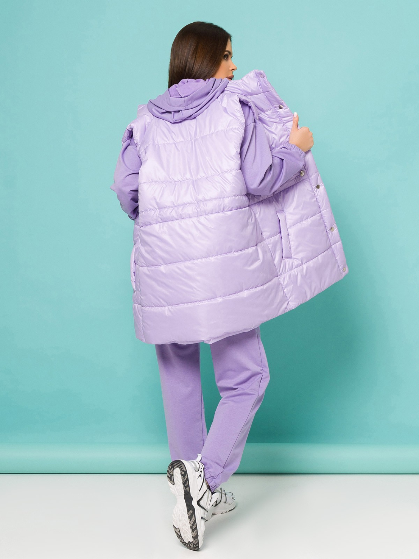 Костюм ISSA Plus модель SA-383_lilac Фото