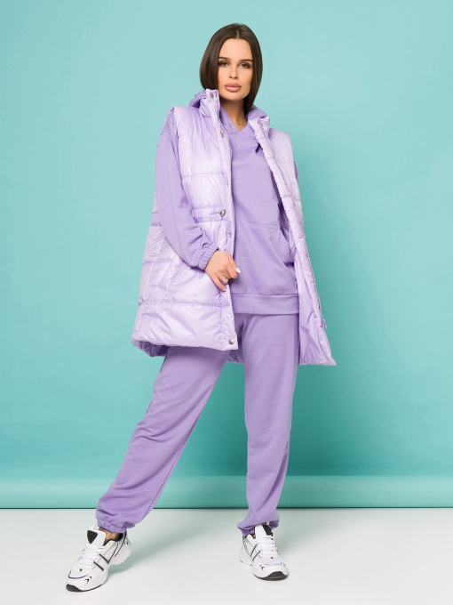 Повсякденний костюм ISSA Plus модель SA-383_lilac Фото