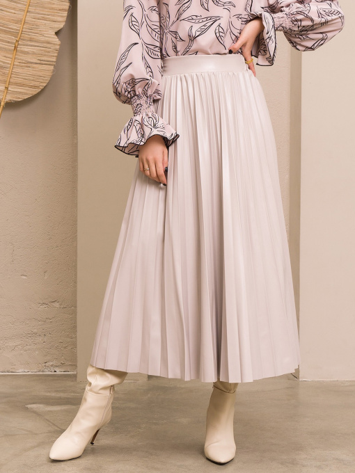 Спідниця максі ISSA Plus модель SA-379_grey Фото