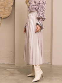 Юбка макси ISSA Plus модель SA-379_grey Фото